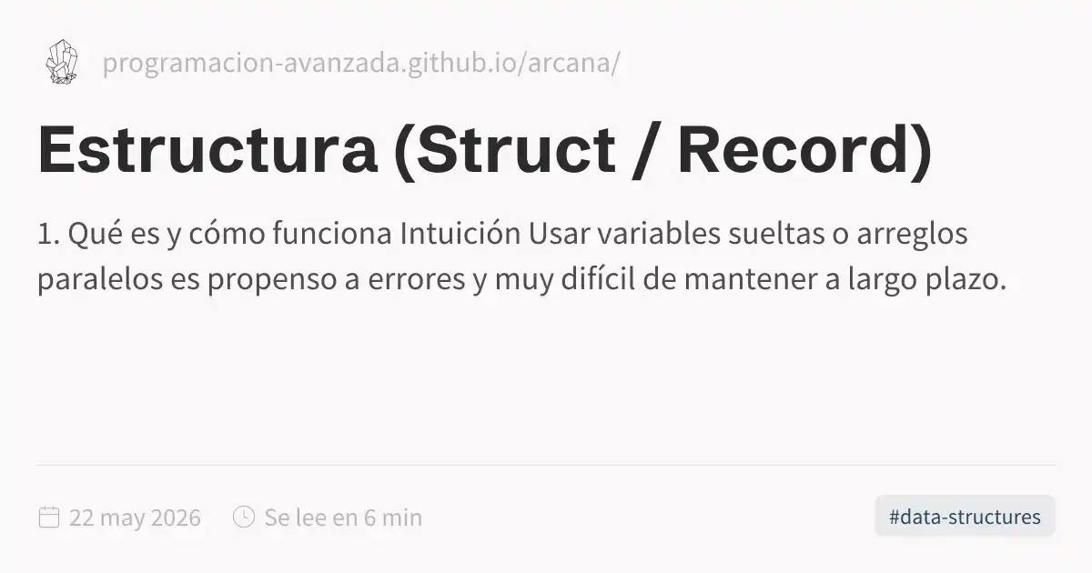 Estructura (Struct / Record)